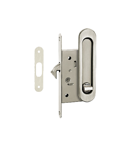 Ручки для раздвижных дверей (овал) MHS 150 WC с заверткой SN никель (2 шт)